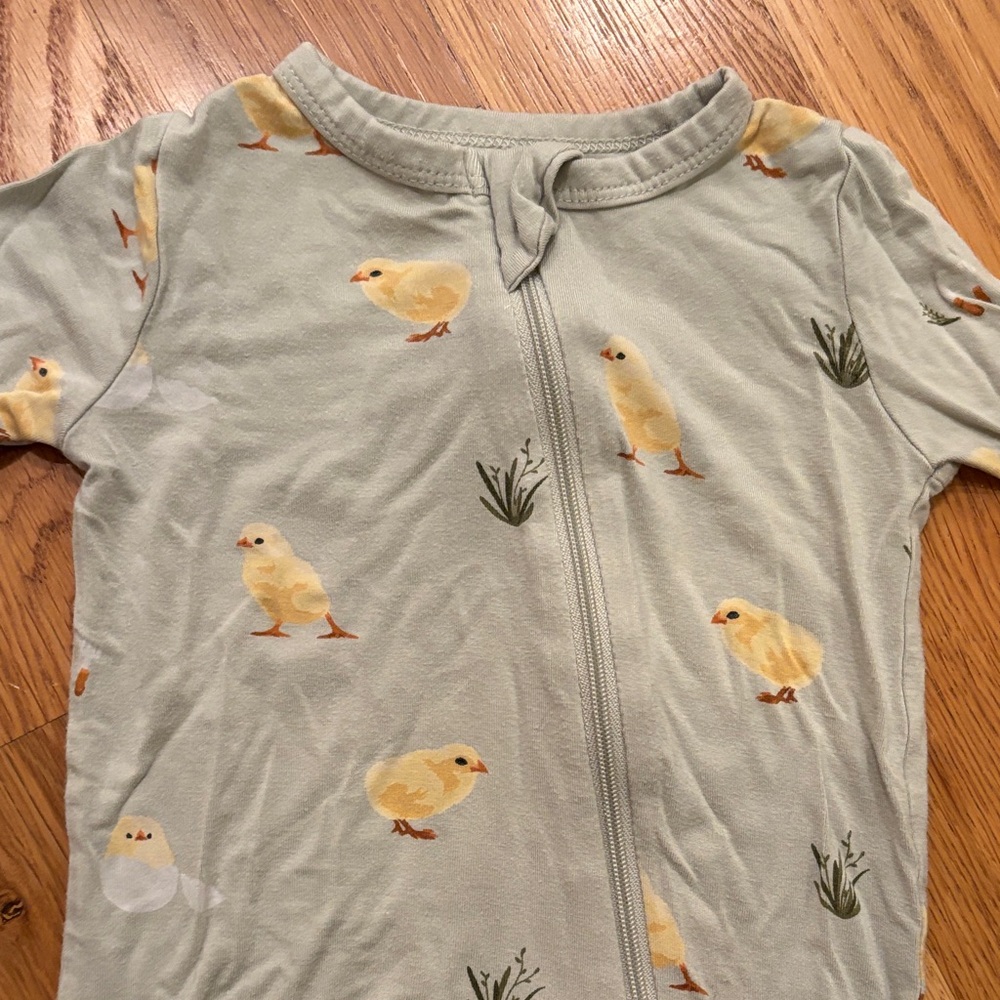 Kyte BABY Green Easter Chick Print 12-18 M